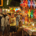Flea-Market-in-Goa-at-Night