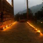 Chongtong-Bamboo-Resort-front-Pathway-at-Night