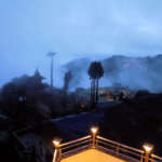 Darjeeling Hotel Near Railway Station view in evening from terrace
