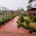 Paved path inside Joypur forest Resort Bankura