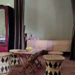 Villa in Bolpur- Cane chairs